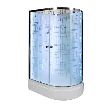 Душевая кабина Deto Em EM2712 L N LED 120 x 80 см, без крыши, с Led подсветкой EM2712LNLED