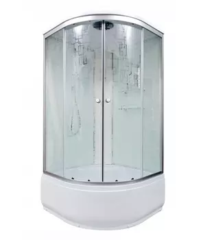 Душевая кабина Deto Em EM4510 эл 100 x 100 см, с крышей, с электрикой EM4510EL