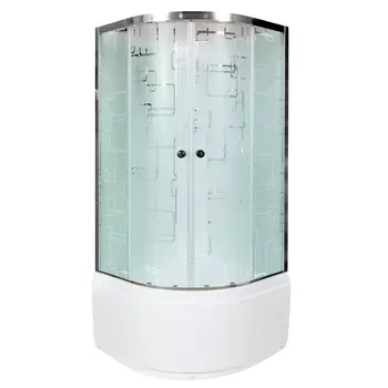Душевая кабина Deto Em EM4510 N гм, 100 x 100 см, без крыши, с гидромассажем EM4510NGM
