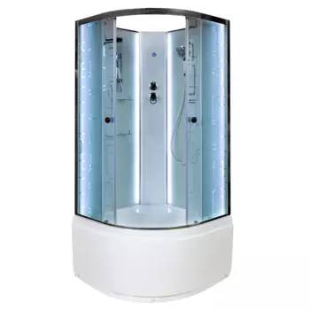 Душевая кабина Deto Em EM4510 N LED 100 x 100 см, без крыши, с Led подсветкой EM4510NLED
