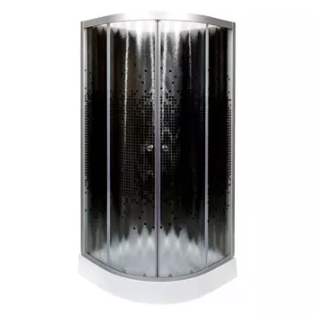Душевая кабина Deto L801N BLACK без крыши 100 x 100 x 200 см L801NBLACK
