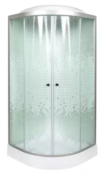 Душевая кабина Deto L901EL с электрикой 100 x 100 см, с крышей