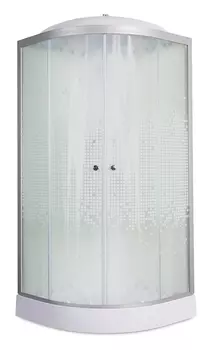 Душевая кабина Deto L909GM+EL 90 x 90 см, с крышей, с гидромассажем и электрикой