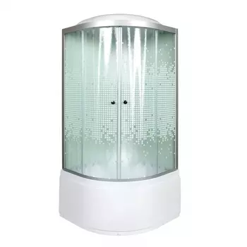 Душевая кабина Deto L910GM+EL 100 x 100 см, с крышей, с гидромассажем и электрикой