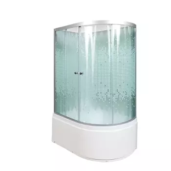 Душевая кабина Deto L920LNGM 120 x 80 см, без крыши, с гидромассажем