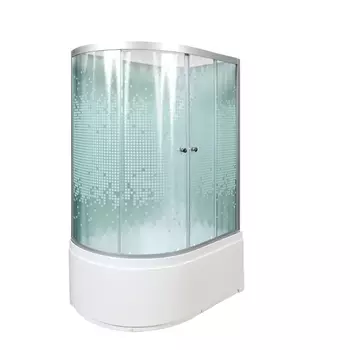 Душевая кабина Deto L920RNGM 120 x 80 см, без крыши, с гидромассажем