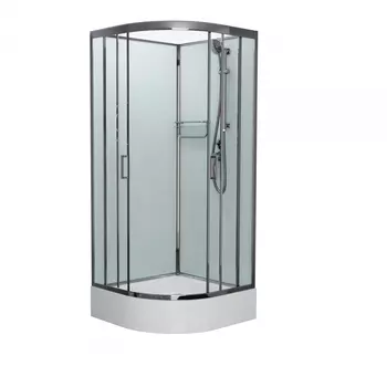 Душевая кабина Frank F409/1 Brilliant б/к 90х90х215 профиль хром, стекло прозрачное 176009