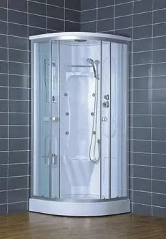 Душевая кабина Loranto CS-005 100х100х220 профиль хром матовый, стекло прозрачное CS-005 100*100