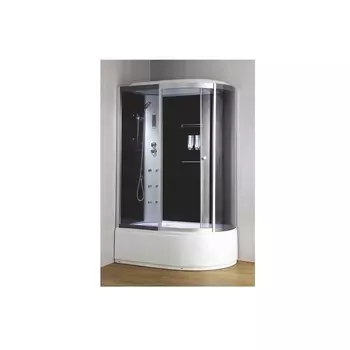 Душевая кабина Loranto CS-007-1L 120х85х220 профиль хром, стекло тонированное, левая CS-007-1L 120-85