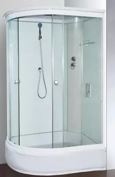 Душевая кабина Loranto CS-8114-M R 120х85х215 профиль белый, стекло матовое, правая