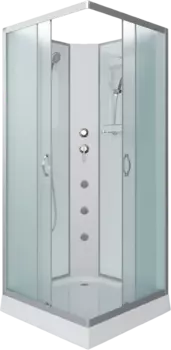 Душевая кабина Niagara Classic NG-1101-14BKG 90х90 см, без крыши, с гидромассажем 11011423BKG