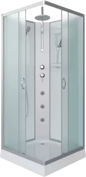 Душевая кабина Niagara Classic NG-1101-14BKTG 90х90 см, без крыши, с гидромассажем и тропическим душем 11011423BKTG