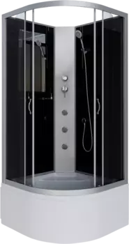 Душевая кабина Niagara Classic NG-2508-14BKG 90х90 см, без крыши, с гидромассажем 25081434BKG