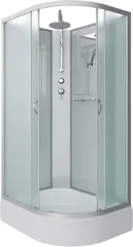 Душевая кабина Niagara Classic NG-33084-14LBKT 100х80 см, без крыши, с тропическим душем 330844LBKT