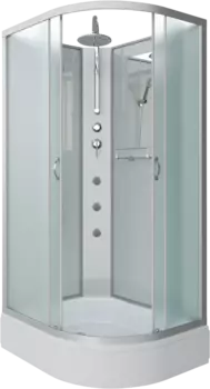 Душевая кабина Niagara Classic NG-33094-14LBKTG 100х90 см, без крыши, с гидромассажем и тропическим душем 330944LBKTG
