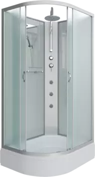 Душевая кабина Niagara Classic NG-33094-14RBKTG 100х90 см, без крыши, с гидромассажем и тропическим душем 330944RBKTG