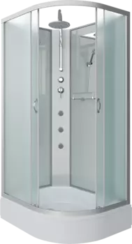 Душевая кабина Niagara Classic NG-33184-14LBKTG 110х80 см, без крыши, с гидромассажем и тропическим душем 331844LBKTG