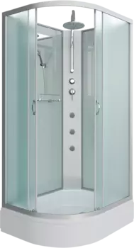 Душевая кабина Niagara Classic NG-33394-14RBKTG 130х90 см, без крыши, с гидромассажем и тропическим душем 333944RBKTG
