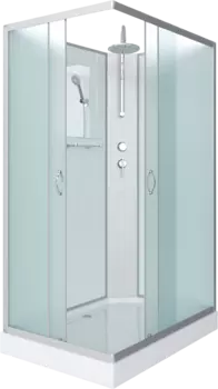 Душевая кабина Niagara Classic NG-43185-14QBKT 110х80 см, без крыши, с тропическим душем 431853QBKT