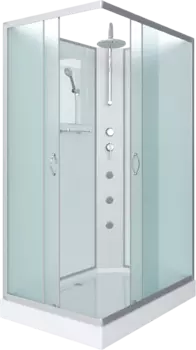 Душевая кабина Niagara Classic NG-43295-14QBKTG 120х90 см, без крыши, с гидромассажем и тропическим душем 432953QBKTG