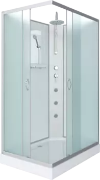 Душевая кабина Niagara Classic NG-43975-14QBKTG 90х70 см, без крыши, с гидромассажем и тропическим душем 439753QBKTG