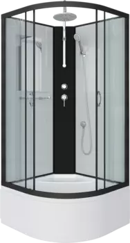 Душевая кабина Niagara Classic NG-6708-14BKT 90x90 см, без крыши, с тропическим душем 67081414BKT