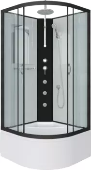 Душевая кабина Niagara Classic NG-6708-14BKTG 90x90 см, без крыши, с гидромассажем и тропическим душем 67081414BKTG