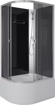 Душевая кабина Niagara Eco E90/80/40R/TN/BK 90х80 см, без крыши