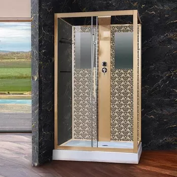 Душевая кабина Niagara Lux NG-7711GBK золото
