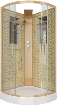 Душевая кабина Niagara Luxe 7715GBK 90х90, золото