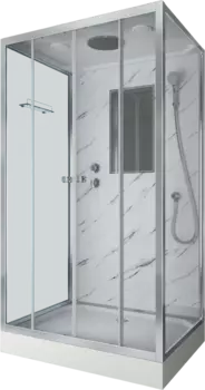 Душевая кабина Niagara Luxe 7772QM 120х90, серебро