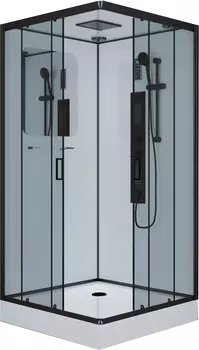 Душевая кабина Niagara Premium NG-6902-01GQ BLACK 100х100х210 черная