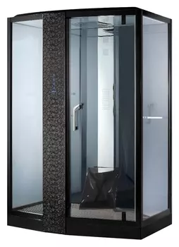 Душевая кабина Orans SR-89102LS черная, с баней 89102LB