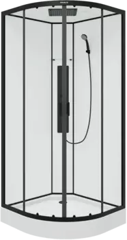 Душевая кабина Parly Ami 90x90, профиль черный AMI