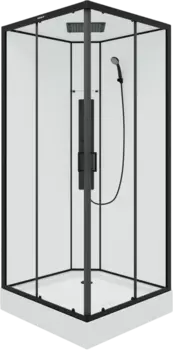 Душевая кабина Parly Ami Quadro 90x90, профиль черный AMI Quadro