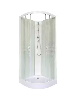 Душевая кабина Parly Bianco EB83PNR 80x80х190 профиль белый, стекло прозрачное