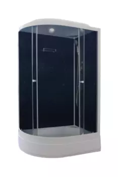 Душевая кабина Parly Classic CM121R 120x80х215 профиль белый, стекло тонированное, правая