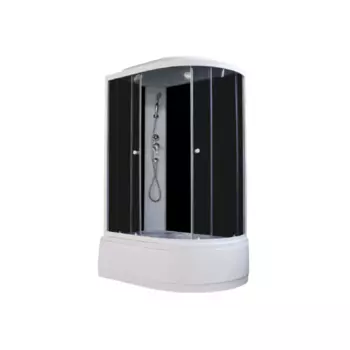 Душевая кабина Parly Classic EC122L 120x80х215 профиль белый, стекло тонированное, левая