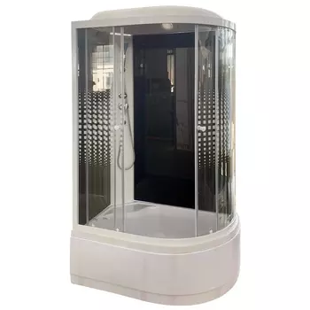 Душевая кабина Parly Classic EC122P-L 120x80х215 профиль белый, стекло прозрачное, левая