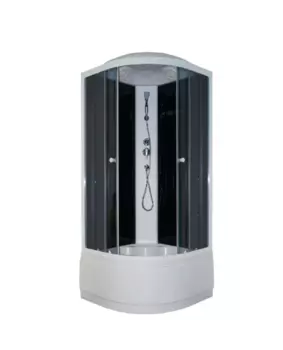 Душевая кабина Parly Classic EC92 90x90х215 профиль белый, стекло тонированное