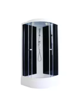 Душевая кабина Parly Classic ECM92 90x90х215 профиль белый, стекло тонированное