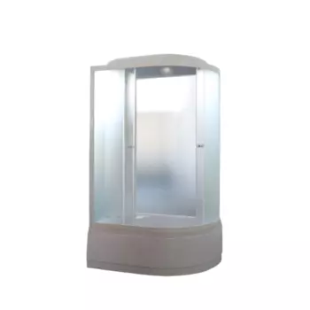 Душевая кабина Parly Tomorrow ET122L 120x80х215 профиль белый, стекло жемчужное, левая