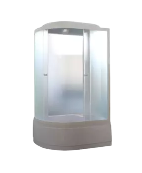 Душевая кабина Parly Tomorrow ET122R 120x80х215 профиль белый, стекло жемчужное, правая