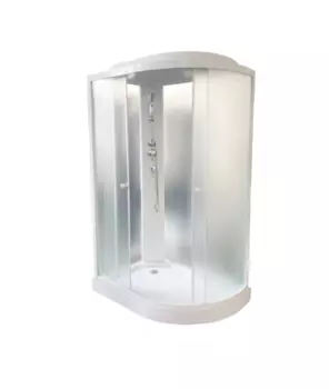 Душевая кабина Parly Tomorrow ET123L 120x80х210 профиль белый, стекло жемчужное, левая