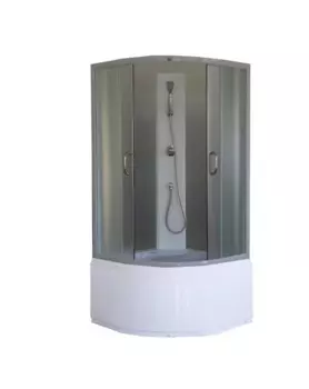 Душевая кабина Parly Tomorrow TM901 85x85х190 профиль белый, стекло жемчужное