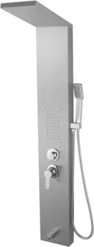 Душевая панель Potato P3545 гидромассажная, хром