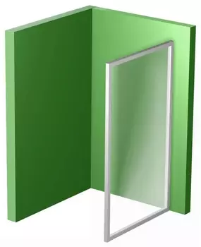 Душевая перегородка Ravak PPS-90 Transparent, профиль белый 90G70100Z1