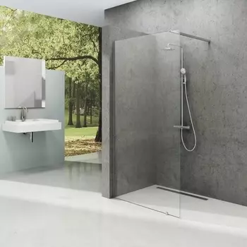 Душевая перегородка Ravak Walk-In Wall 90 + кронштейн 100 см, хром