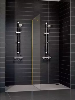 Душевая перегородка Vegas Glass EAF 86 09 05 стекло бронза, 86