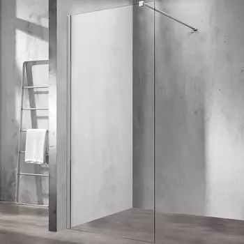 Душевая перегородка Vincea Walk-In VSW-1H110CL 110х200 профиль хром, стекло прозрачное